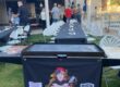 Guests gathered around a hibachi grill during a private at-home dinner party