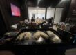 Hibachi at home equipment setup with a portable grill ready for a backyard private chef dinner