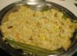 Japanese hibachi fried rice served in a bowl with the classic golden color of a teppanyaki side dish