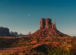 Phoenix Arizona desert skyline and mountains at dusk—backdrop for backyard patio hibachi at home catering
